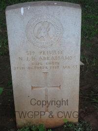 Dar Es Salaam War Cemetery - Abrahams, N J D